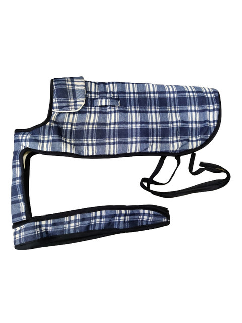 

PETS EMPIRE Blue & White Checked Dog Jacket