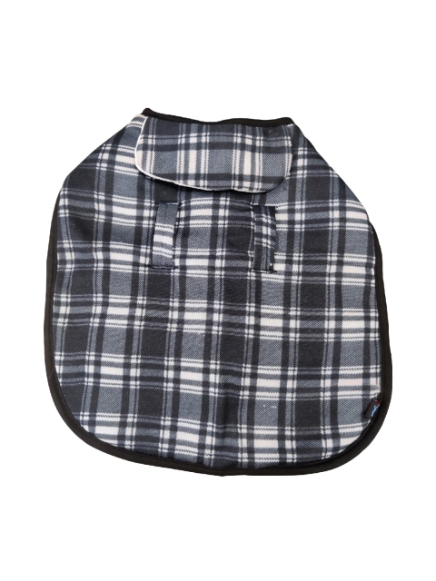 

PETS EMPIRE Grey & White Checked Dog Jacket