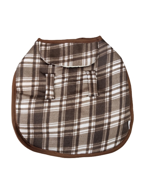 

PETS EMPIRE Brown & White Checked Dog Jacket
