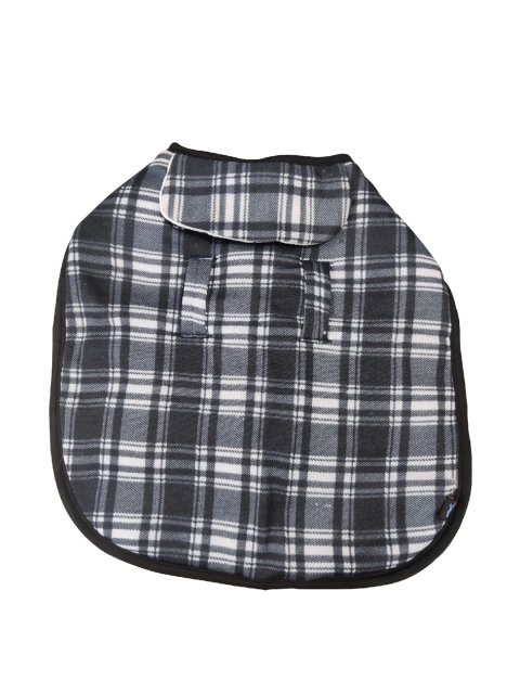 

PETS EMPIRE Grey & White Checked Dog Jacket