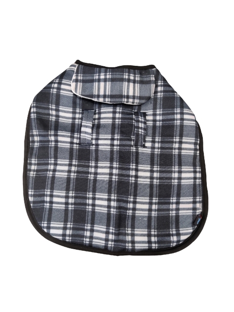 

PETS EMPIRE Grey & White Checked Dog Jacket