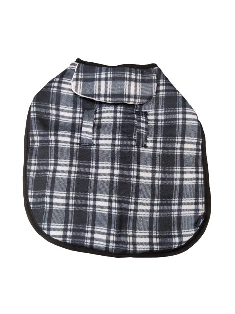 

PETS EMPIRE Grey & White Checked Dog Jacket