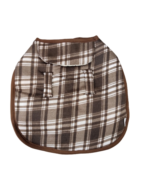 

PETS EMPIRE Brown & White Checked Dog Jacket