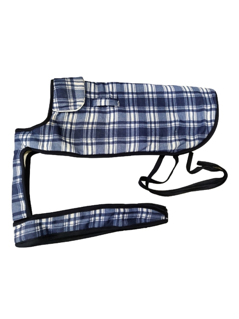 

PETS EMPIRE Blue & White Checked Dog Jacket