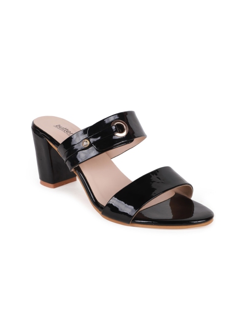 

Butterflies Women Black Solid Block Sandals
