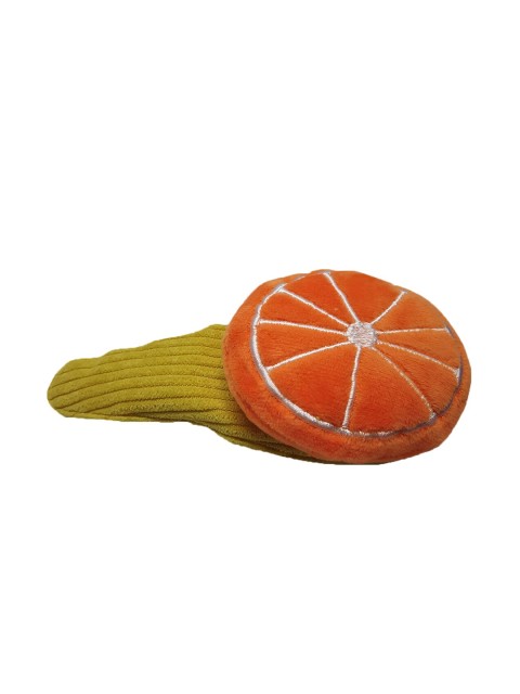 

ONE on ONE Women Orange & Green Orange Fruit Shaped Tic Tac Hair Clip