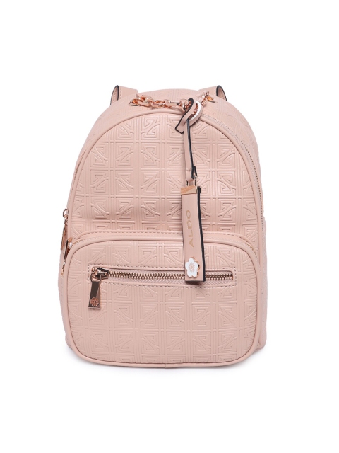 

ALDO Women Pink Textured Backpack