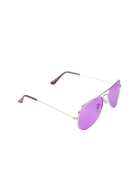

Floyd Unisex Purple Lens & Silver-Toned Aviator Sunglasses Mw123_Sil_Pur