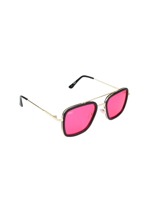 

Floyd Unisex Pink Lens & Gold-Toned Square Sunglasses with UV Protected Lens