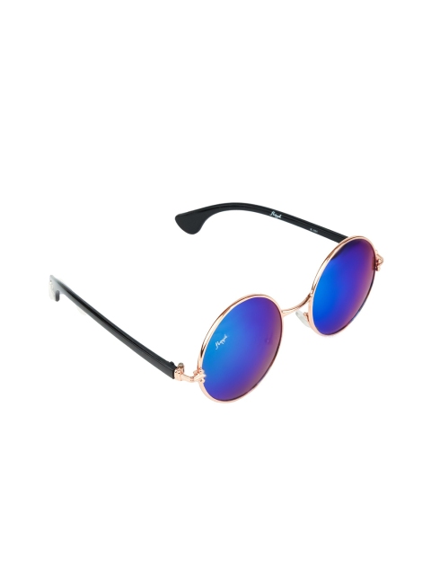 

Floyd Unisex Blue Lens & Gold-Toned Round Sunglasses with UV Protected Lens M101_Gld_Ice