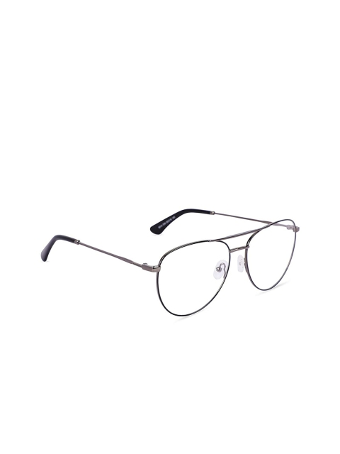 

MARC LOUIS Unisex Black Aviator Full Rim Oval Frames