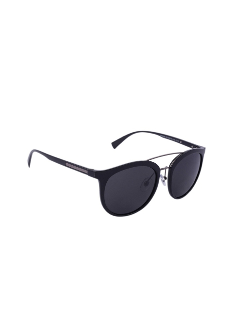

MARC LOUIS Unisex Grey Lens & Black Wayfarer Sunglasses with UV Protected Lens