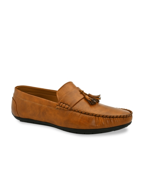 

INVICTUS Men Tan Solid Loafers With Tassles