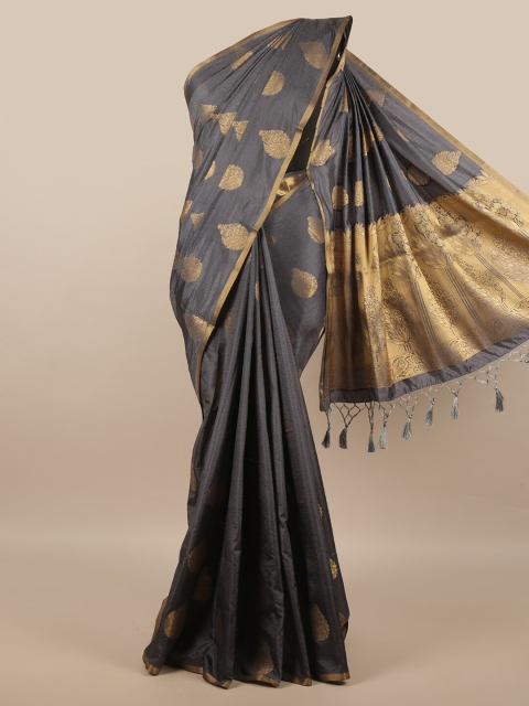 

Pothys Women Grey Jute Silk Saree