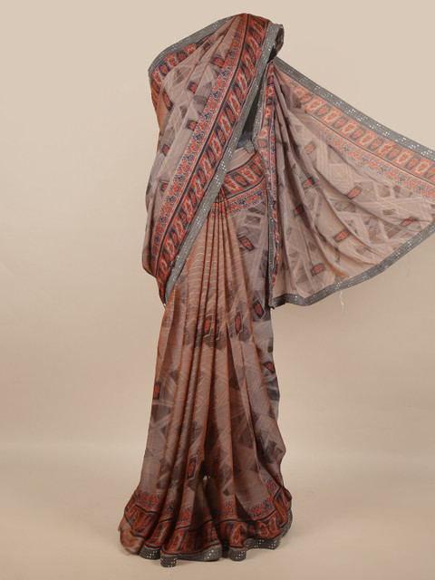 

Pothys Mauve & Grey Saree