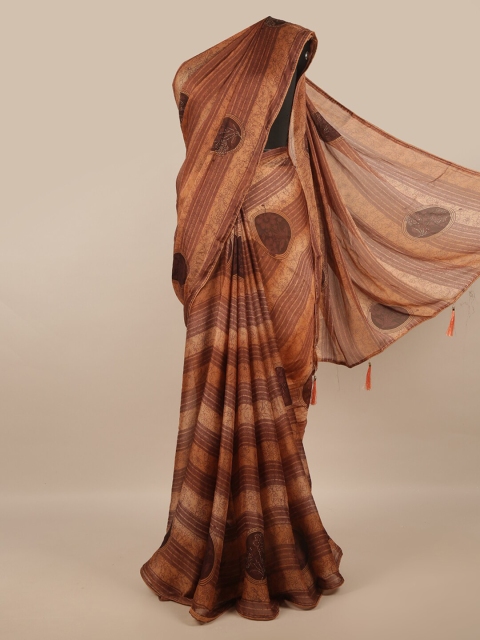 

Pothys Brown Floral Saree