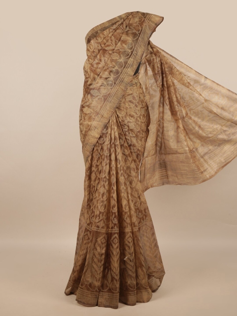 

Pothys Brown & Beige Ethnic Motifs Saree