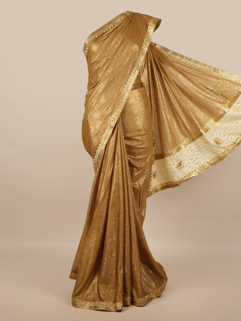 

Pothys Gold-Toned Floral Saree