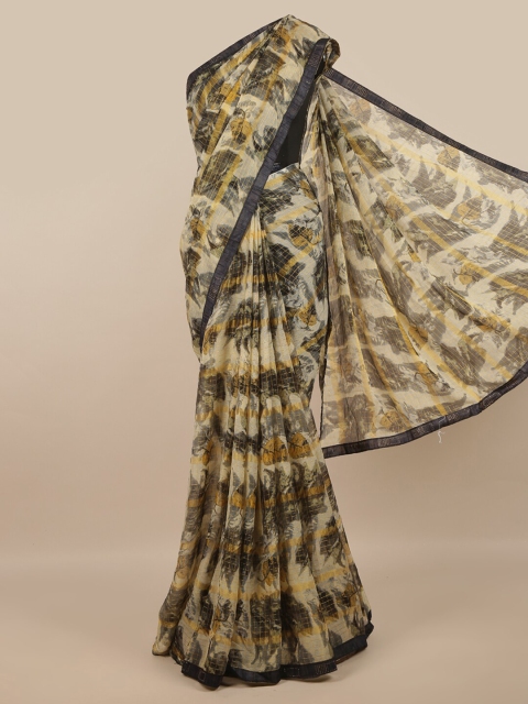

Pothys Poly Chiffon Multicoloured Saree, Multi