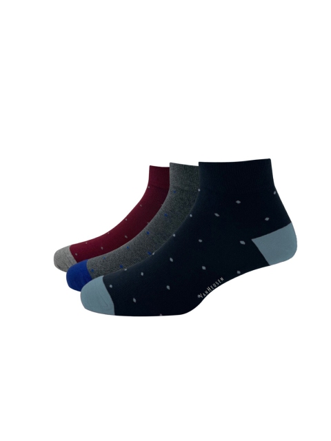 

Van Heusen Men Multi-coloured Pack Of 3 Cotton Patterned Ankle Length Socks