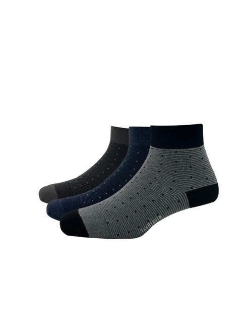 

Van Heusen Men Pack of 3 Patterned Above Ankle Socks, Assorted