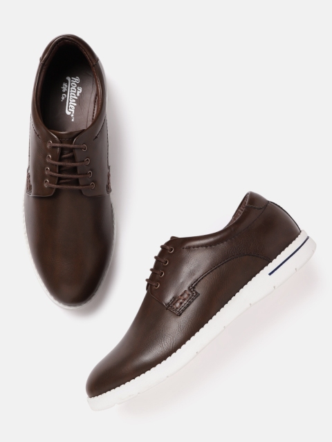 

The Roadster Lifestyle Co Men Coffee Brown Solid Derbys