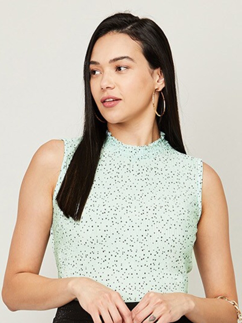 

CODE by Lifestyle Green Print Top