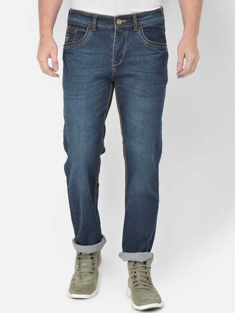 

American Archer Men Blue Straight Fit Light Fade Stretchable Jeans