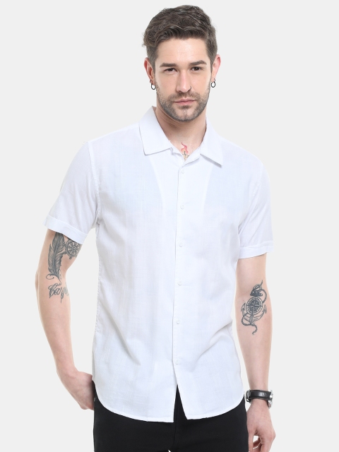 

HERE&NOW Men White Slim Fit Casual Shirt