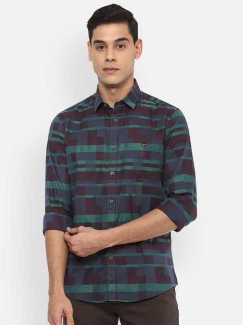 

Louis Philippe Sport Men Blue Slim Fit Printed Casual Shirt