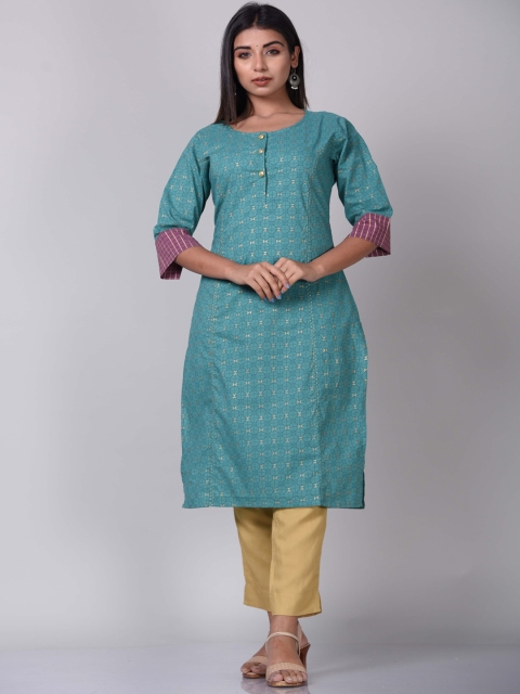 

KALINI Women Blue Kurta