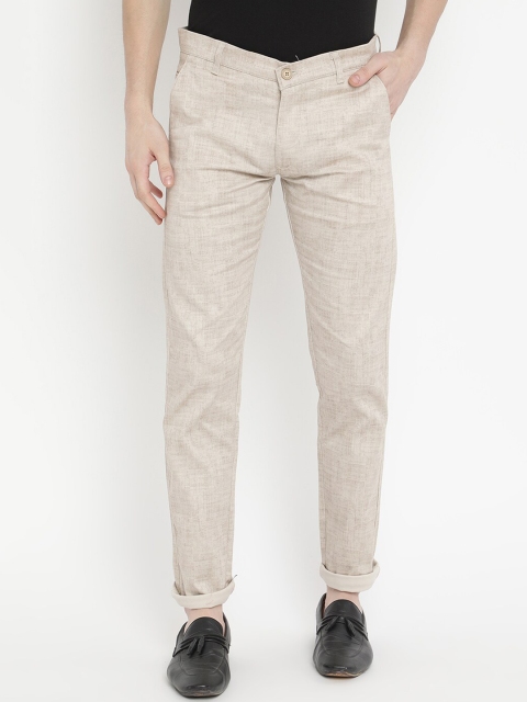 

V2 Value & Variety Men Off White Chinos Trousers