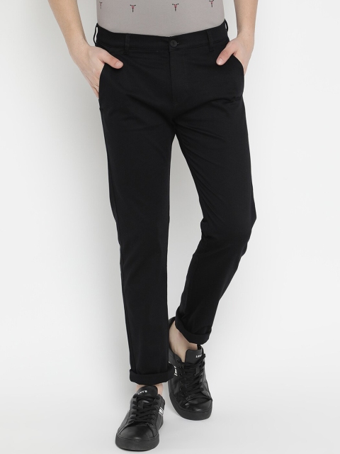

V2 Value & Variety Men Black Chinos Trousers