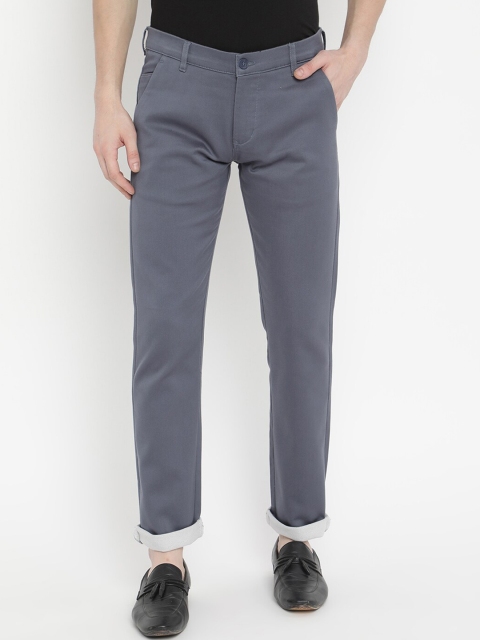 

V2 Value & Variety Men Blue Solid Formal Trousers