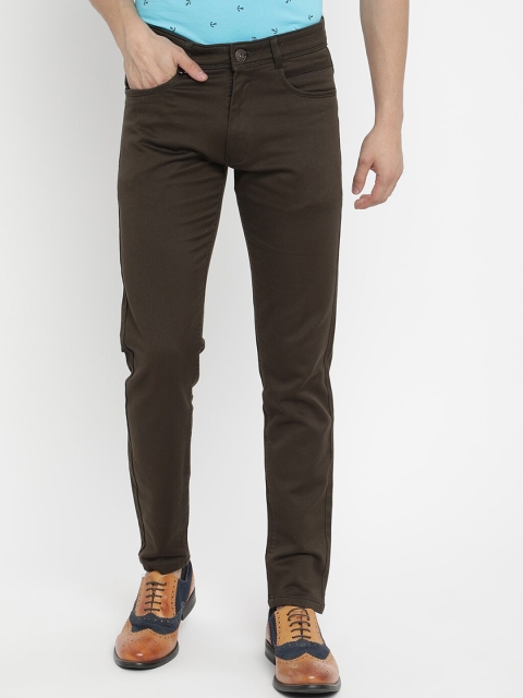 

V2 Value & Variety Men Olive Green Chinos Trousers