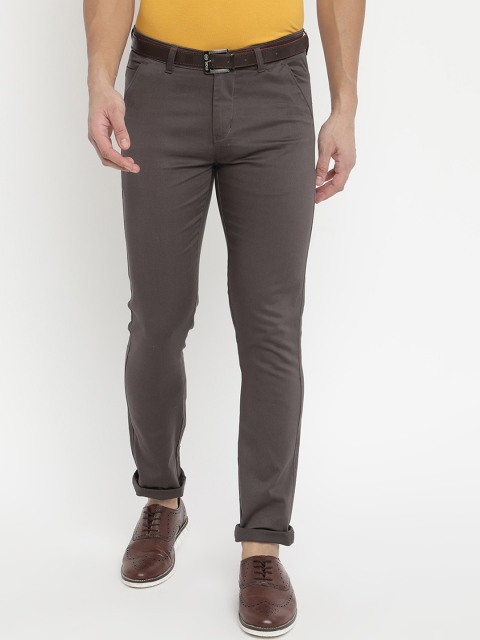 

V2 Value & Variety Men Grey Chinos Trousers