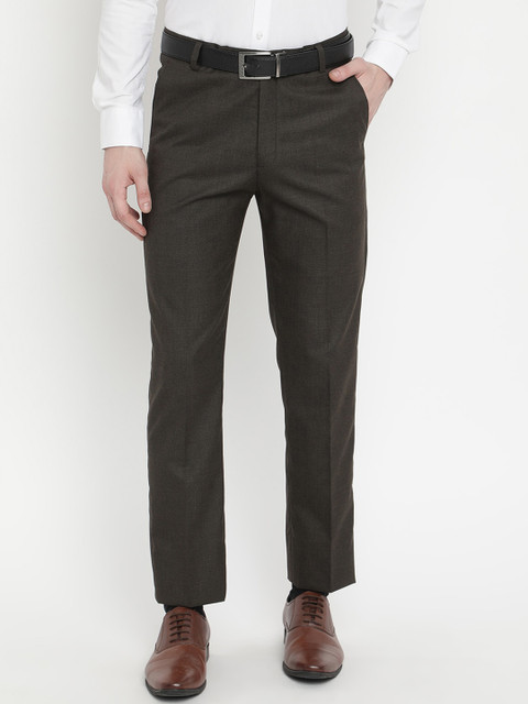 

V2 Value & Variety Men Coffee Brown Trousers