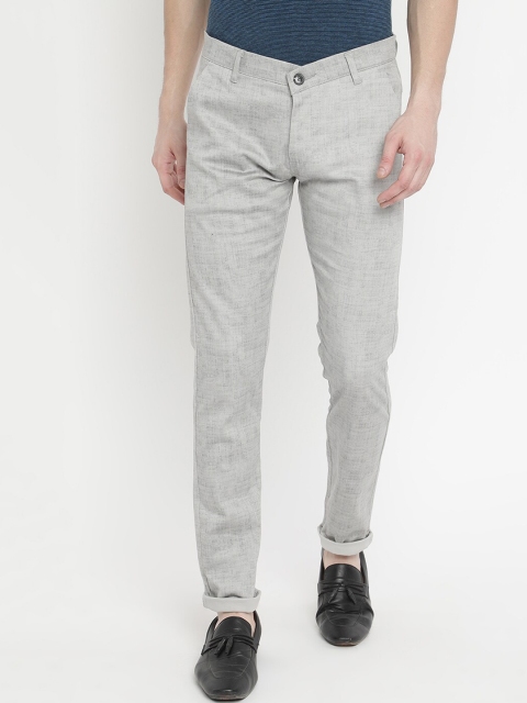 

V2 Value & Variety Men Grey Textured Trousers