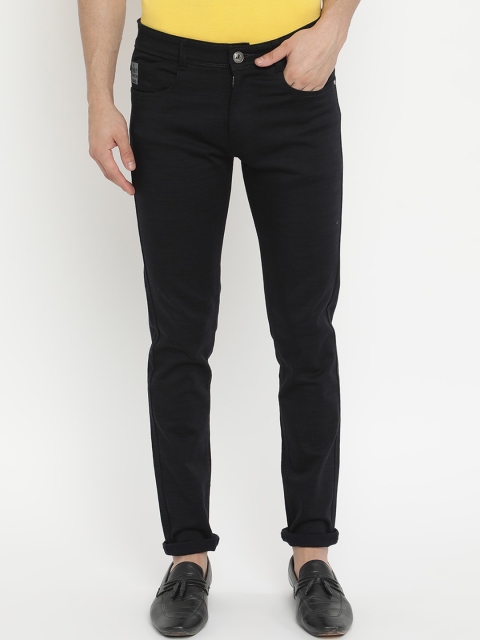 

V2 Value & Variety Men Black Solid Chinos Trousers