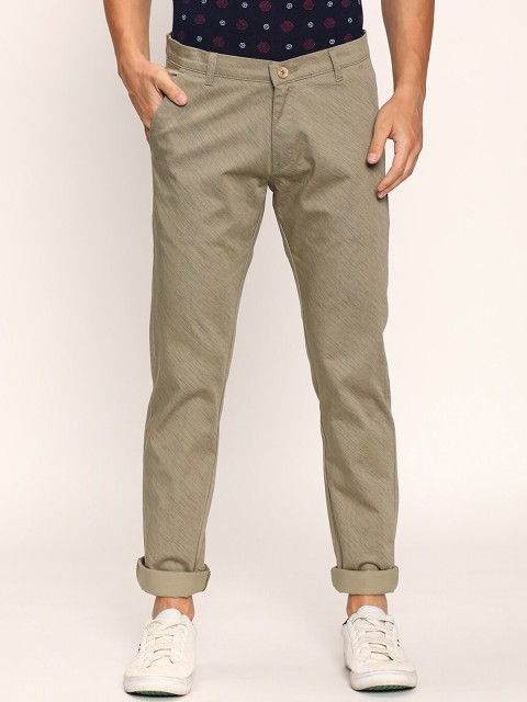 

V2 Value & Variety Men Olive Green Chinos Trousers