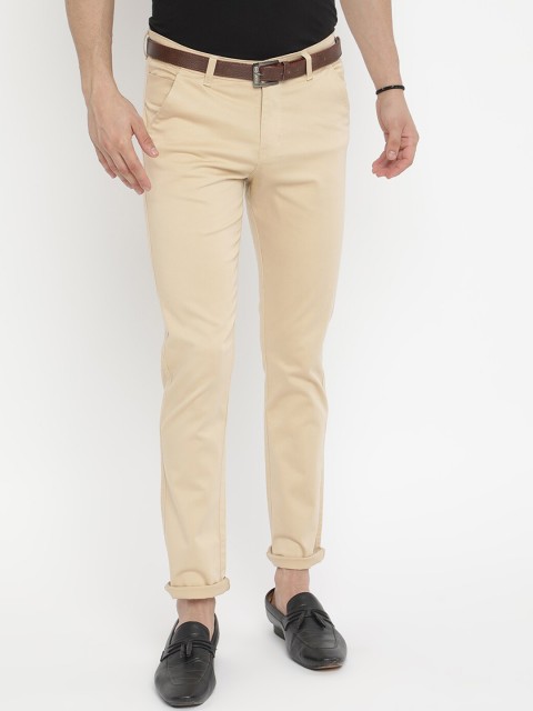 

V2 Value & Variety Men Tan Solid Regular Trousers