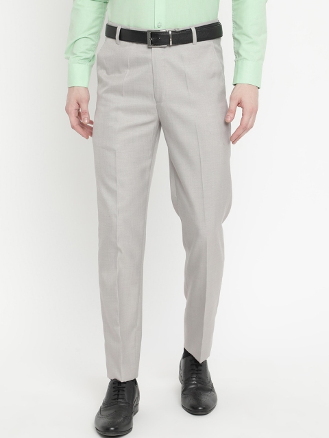 

V2 Value & Variety Men Grey Formal Trousers