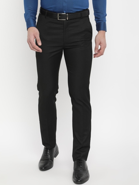 

V2 Value & Variety Men Black Formal Trousers