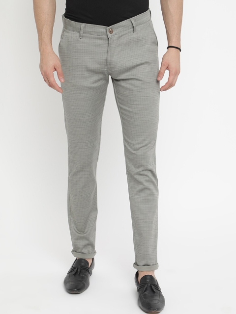

V2 Value & Variety Men Grey & Green Trousers