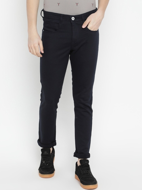 

V2 Value & Variety Men Navy Blue Trousers