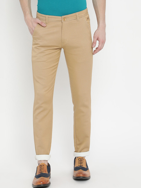 

V2 Value & Variety Men Camel Brown Trousers