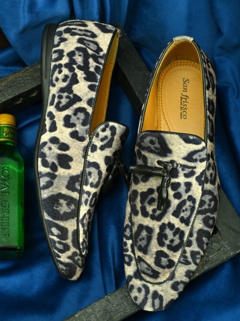 

San Frissco Men Black Printed Espadrilles