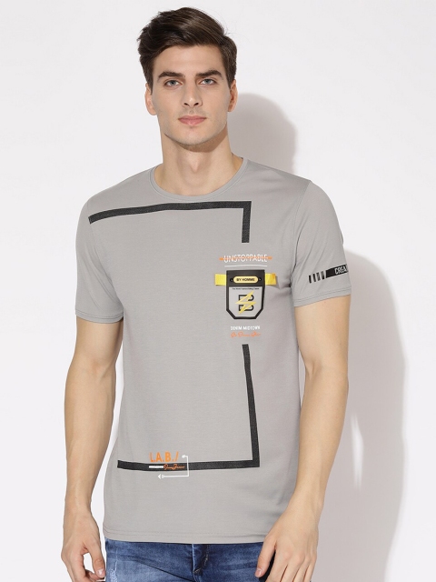 

V2 Value & Variety Men Grey Printed T-shirt