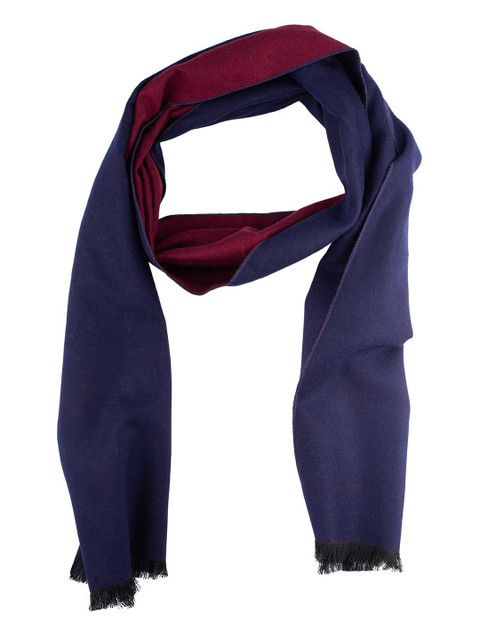 

The Tie Hub Men Navy Blue & Burgundy Scarf