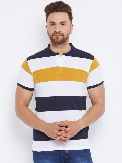

THE MILLION CLUB Men Multicoloured Striped Pockets T-shirt, Multi